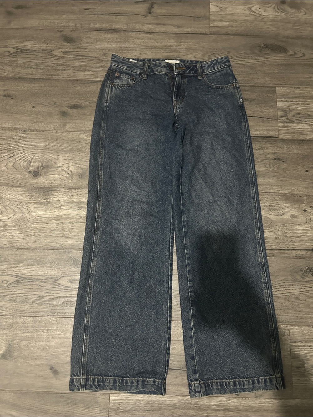 PacSun Casey Low Rise Baggy Jeans in Dark Blue Denim